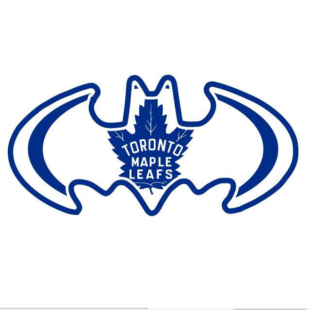 Toronto Maple Leafs Batman Logo iron on heat transfer